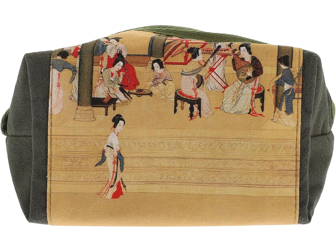 Caixa De Lenços De Papel De Grande Capacidade, Estilo Chinês Vintage, Em Tecido Confortável.