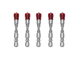 Conjunto De Brocas De Chave De Fenda Cruzada Ph2 Para Parafusos De Pladur Com Cabos De 1/4 Polegada (vermelho)