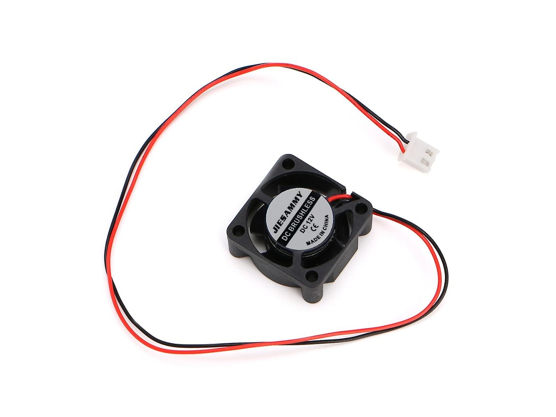Para Dc 12v 25x25x10mm Pequeno Ventilador De Refrigeração Sem Escova De 2 Fios 2510s Para Impressora 3d Pa