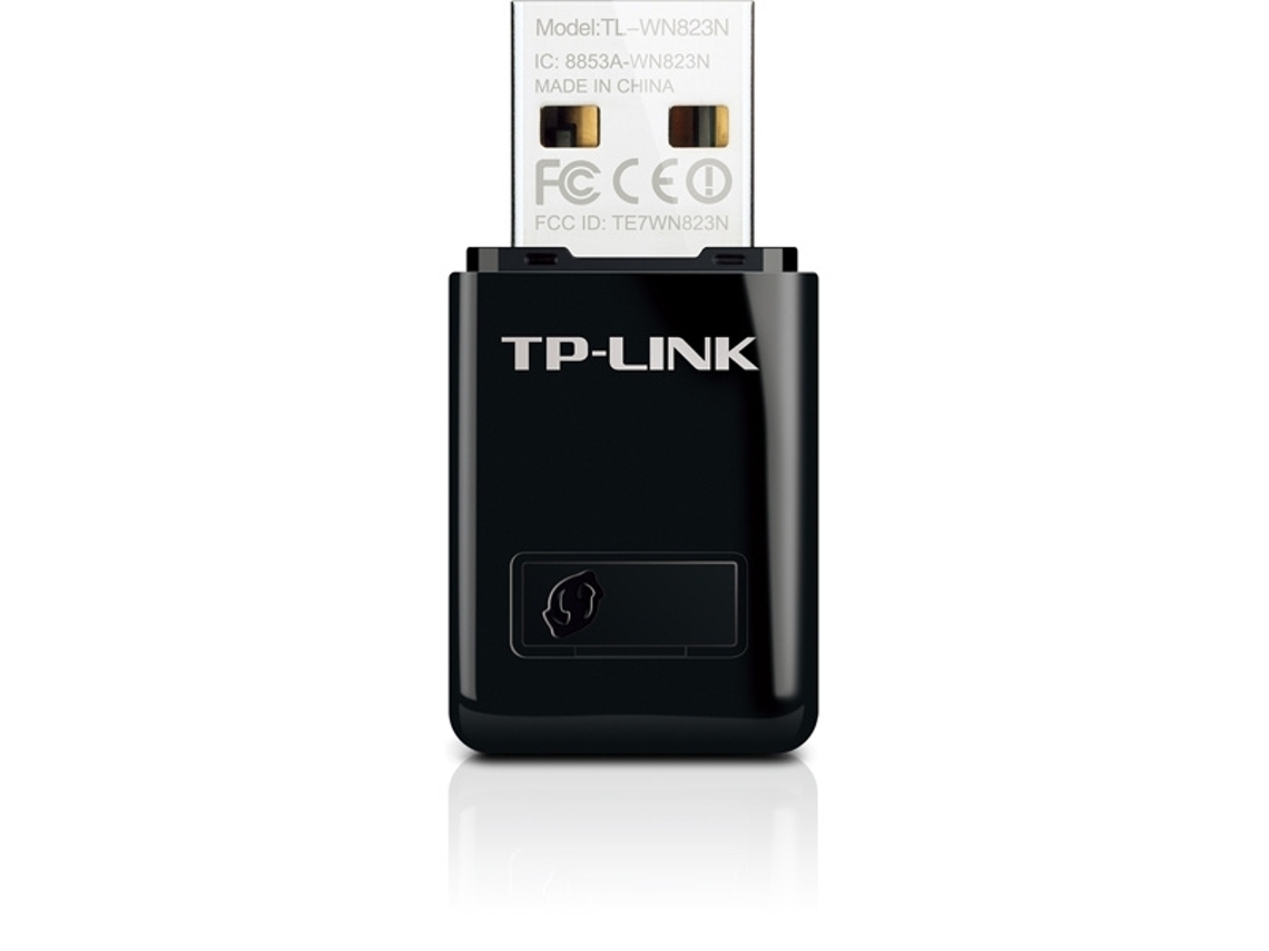 Placa De Rede Sem Fio Tplink, Usb, 300 Mbps, 802.11b/g/n, Preta Slowmoose