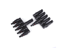 Laxiscreed Conector T Para Painéis Solares, 1 Macho E 1 Fêmea, 5 Ramos, Compatível Com Sistemas Fotovoltaicos