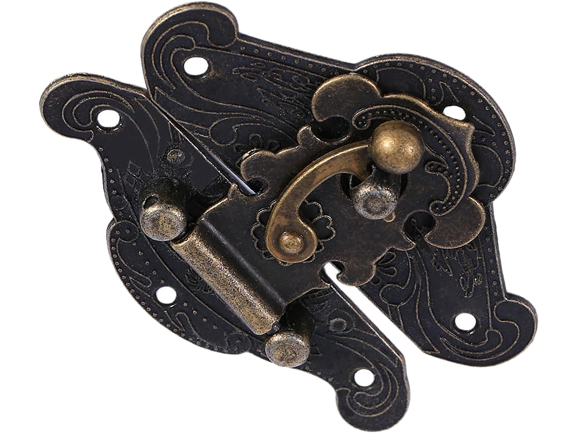Placa De Fechadura Vintage Retrô Chiciris Para Armário Joias, Material De Liga Zinco, Prática E Durável, Compatível Com