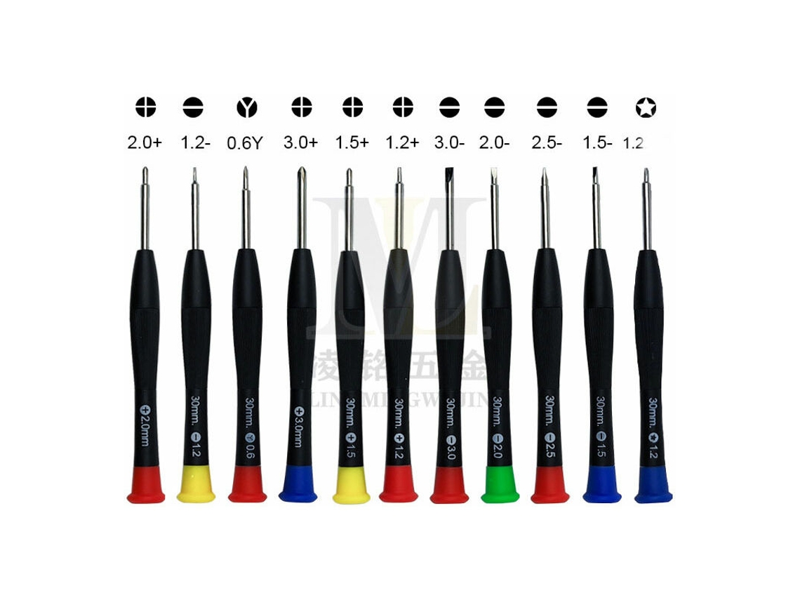 Conjunto De 11 Mini Chaves De Fenda Magnéticas Com Pontas De Fenda E Phillips Para Relógios Aquaforge