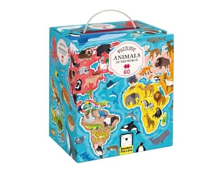 Livro Puzzlove Animals Around The World 4 Años De Desconocido (espanhol)