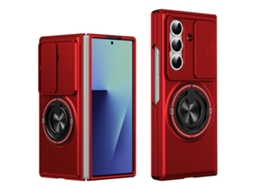 Capa Para Samsung Galaxy Z Fold8 Ultra, Resistente A Quedas Com Suporte De Anel Digitallab (vermelho)
