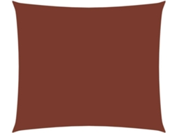 vidaXL Para-sol estilo vela tecido oxford retangular 2x3 m terracota