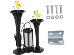 Kit com 1 potente buzina elétrica dupla para carros