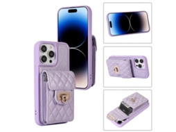 Capa De Couro Com Compartimento Para Cartão Para Iphone 14 Pro Max