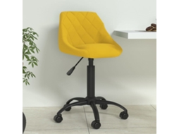 Vidaxl Cadeira De Jantar Veludo Amarelo Mostarda
