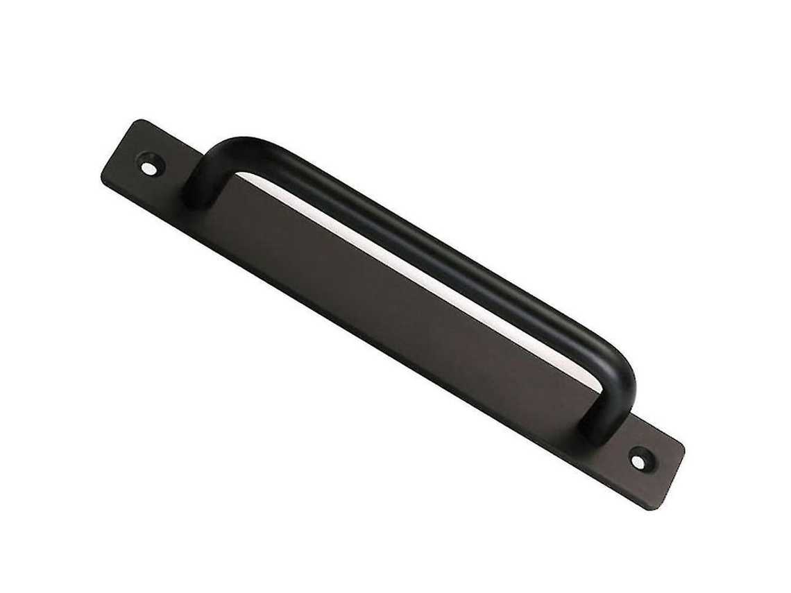 Alça De Porta De Alumínio Para Portão, Garagem, Galpão - Moderna E Durável Preto