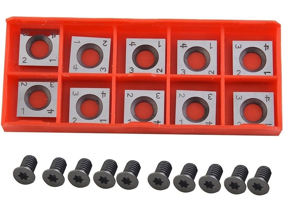 Pastilhas Quadradas De Metal Duro Para Plaina Espiral Madeira, Tamanho