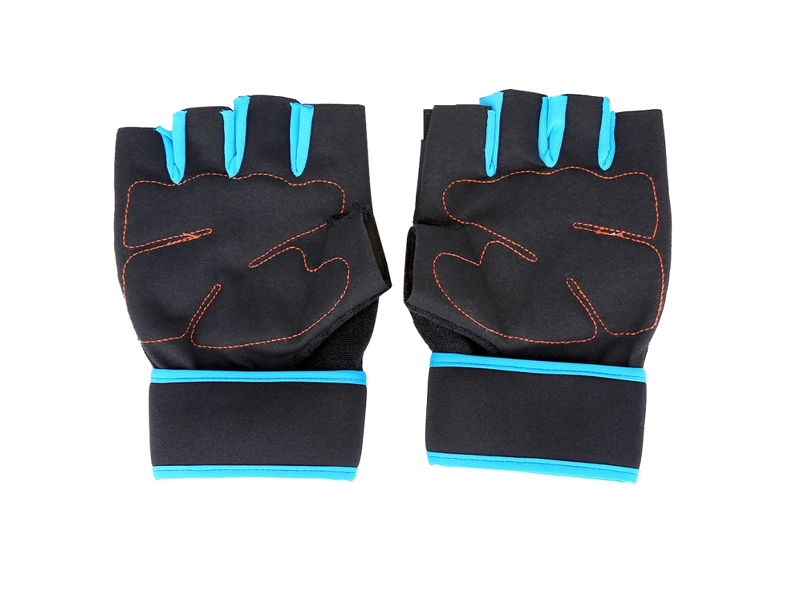 Luvas De Meio Dedo Para Esportes Ao Ar Livre Ciclismo Motociclismo Musculação (azul)