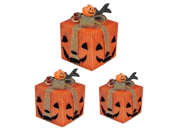 Caixas De Presente De Abóbora De Halloween Luzes Decorativas, Conjunto De 3.100 Novo Hengjian