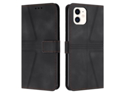 Capa De Couro Para Iphone 11 - Triangular - Cor Sólida