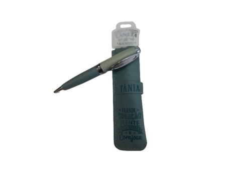 Caneta de Bambú com Bolsa Tânia H&H
