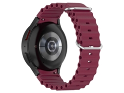 Lurelia Pulseira De Silicone, Compatível Com Samsung Galaxy Watch7, Watch6, Classic, Watch5, 5 Pro 45mm, Watch4