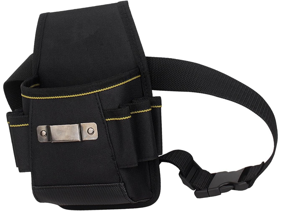 Bolsa portátil para ferramentas em tecido Oxford com altura de cintura ajustável, organizador de armazenamento para