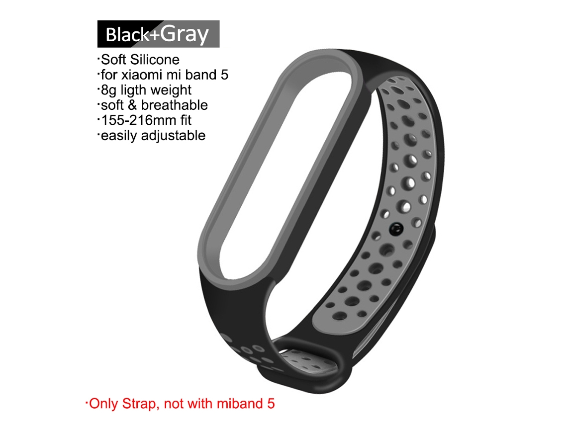 Cinto de Silicone, com Desconto Aplicável para Xiaomi Mi Band 5 EOOCOO