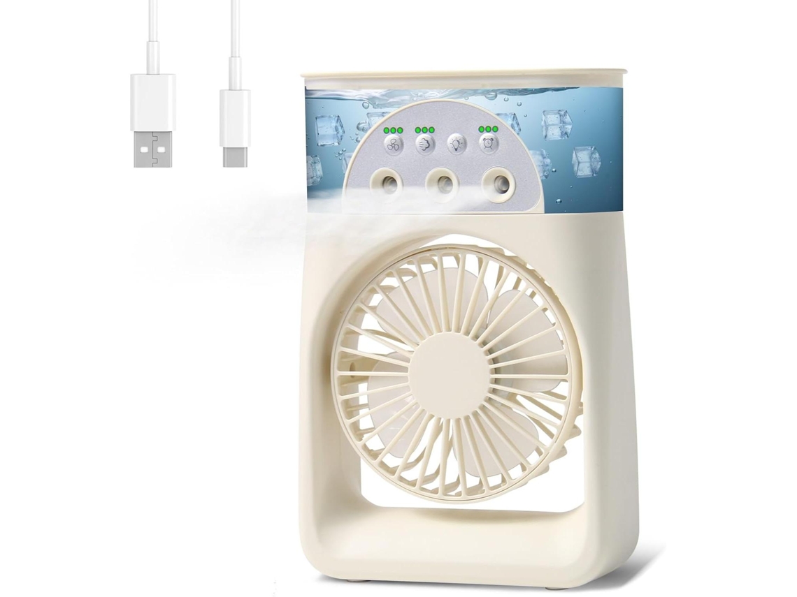 Condicionador de Ar MDUG 4 em 1 portátil com ventilador, silencioso e 3 velocidades