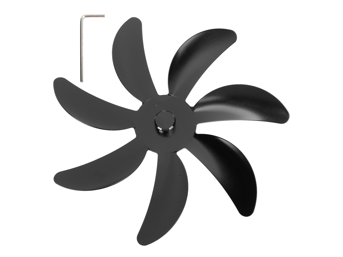 Acessórios Para Ventilador De Lareira (pás De Ventilador De Liga De Alumínio De 7 Lâminas, Fáceis De Instalar)