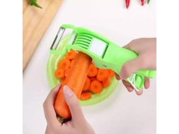 Cortador Multifuncional Com Descascador Para Legumes E Frutas. Extra Afiado