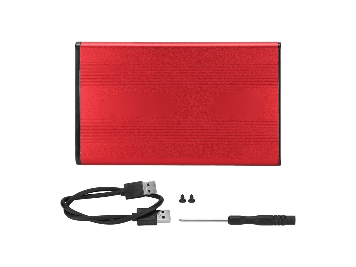 Enclosure De Disco Rígido (interface Usb3.0, Suporta Protocolo Sata) Enclosure Externo De Disco Rígido Móvel De 2,5 Polegadas Vermelho