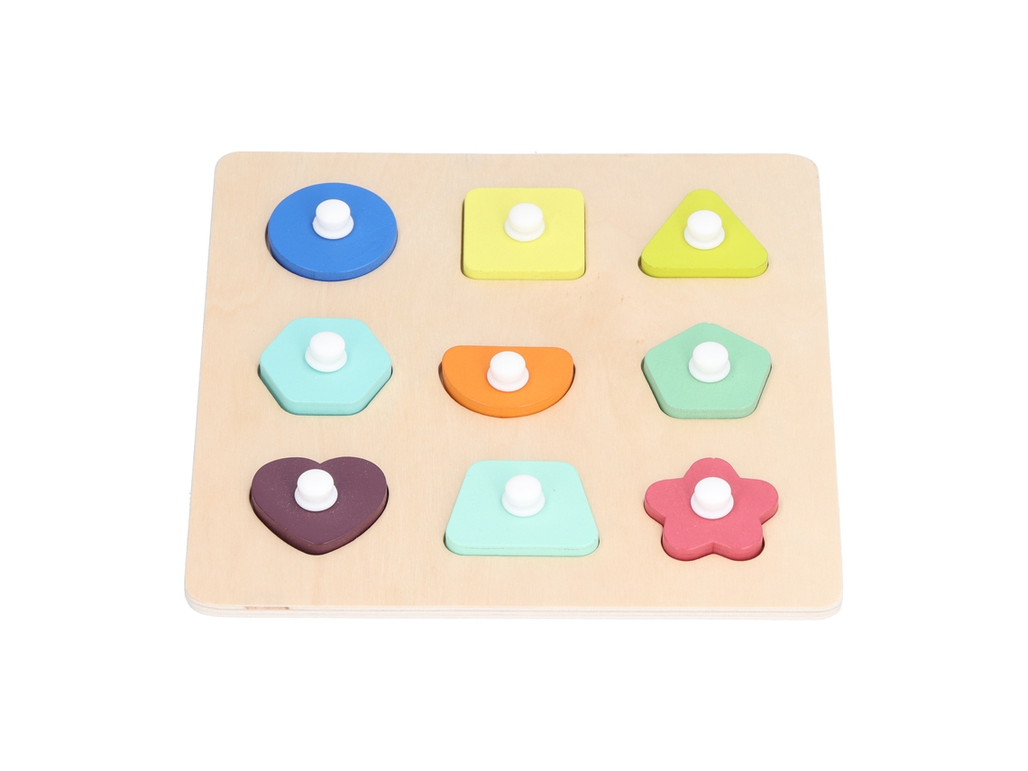 Puzzles De Madeira Com Pino Para Crianças: Brinquedos Educativos De Tabuleiro De Xadrez Com Formas Para Bebês E Crianças Pequenas