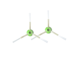 Ad-1Pair escovas de limpeza para robô Roomba I série I7 E5 E6 aspirador verde