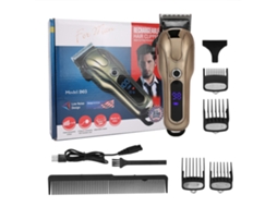 Cortador De Cabelo Elétrico Profissional Usb Recarregável Com Display Lcd E Lâmina Ajustável Para Salão
