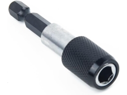 Suporte De Broca Rápida 1/4", Haste 60 Mm, Extensão Para Brocas E Impacto, Preto