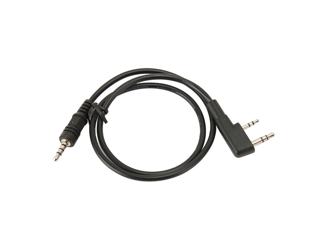 Cabo de Áudio Mali K para 3.5mm Estéreo para Rádios Kenwood Tk 240 Vev 3288s Px 777 Fd 6288 Lt 2288 Tc 268 S/MARCA