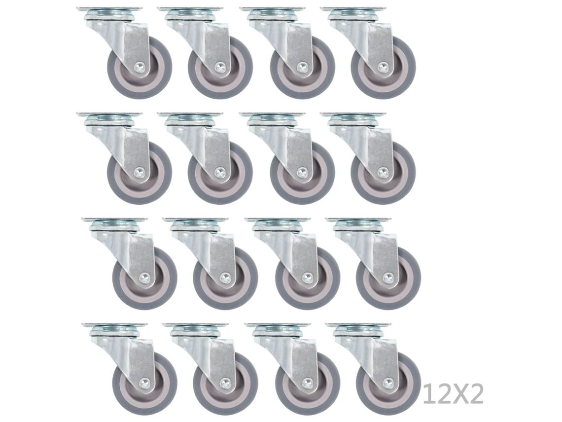 144 Pcs Rodas Giratórias 50 Mm MAISON EXCLUSIVE