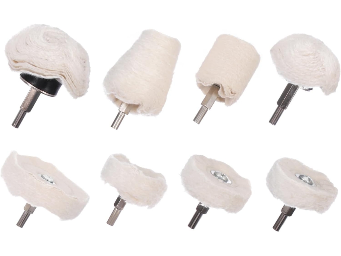 Kit De Polimento Com 8 Peças E Rodas De Polimento Para Ferramentas De Polimento