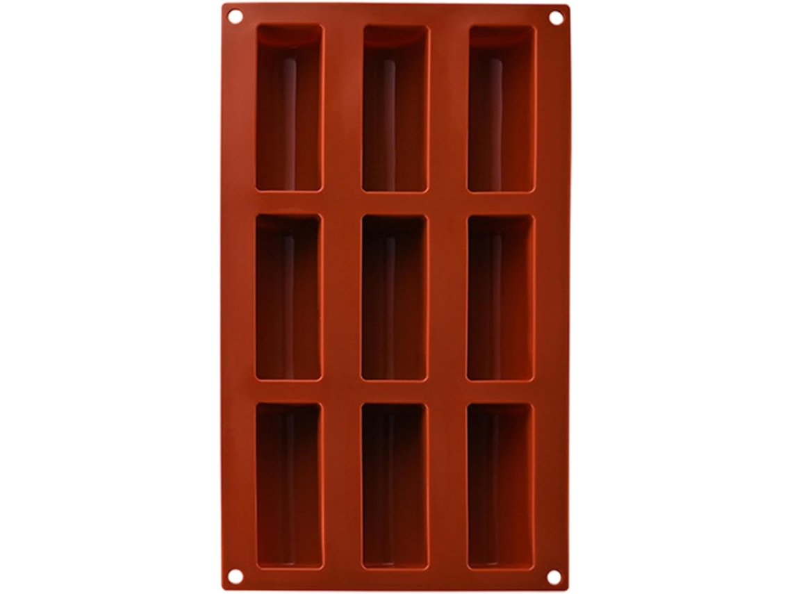 Forma De Silicone Bolo – Forma Chocolate Com 9 Cavidades, Forma Barra