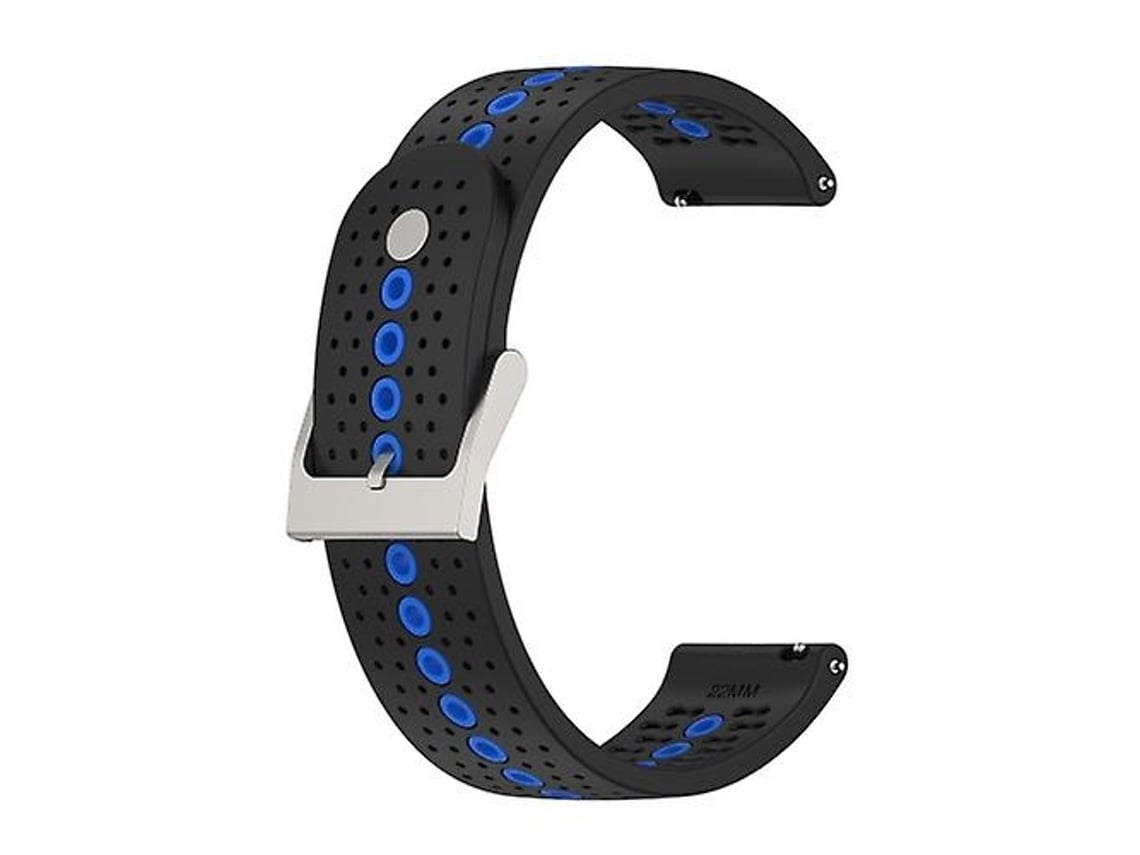 Lurelia Pulseira De Silicone, Compatível Com Relógio Suunto 9 Peak, Preto E Azul