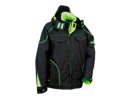 Jaqueta Softshell Tecka Preto Lime COFRA Tamanho 58