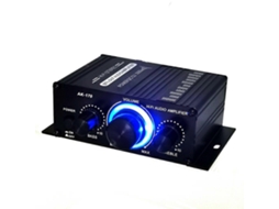Mini Amplificador Estéreo Dc12v De Dois Canais Com Reprodutor De Áudio Hi-fi