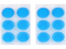 Embalagem Com 12 Almofadas De Silicone Para Bateria, Pontos