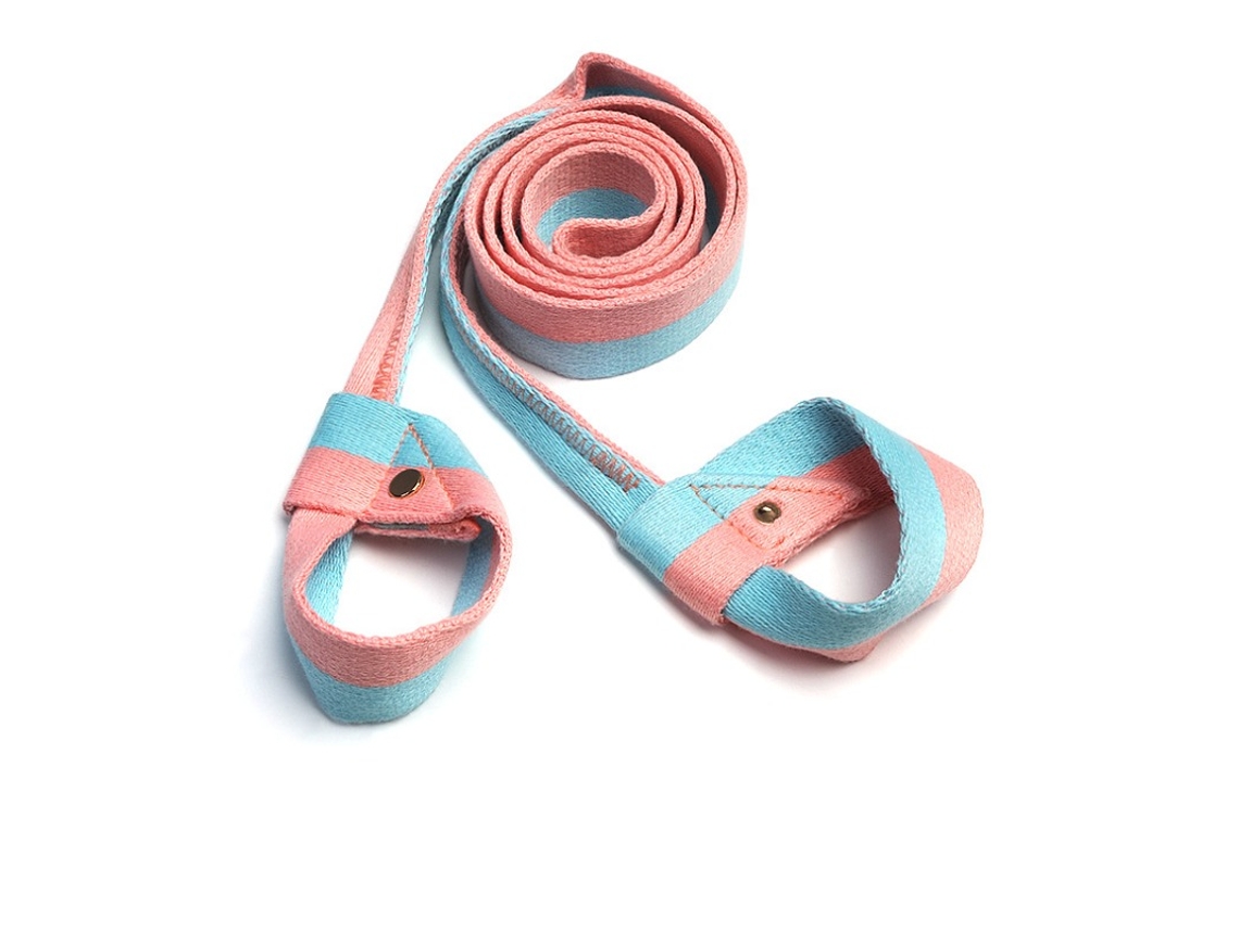 Suporte ajustável para tapete de ioga - Transportador portátil para tapete em todos os tamanhos, rosa e azul. - aquaforge