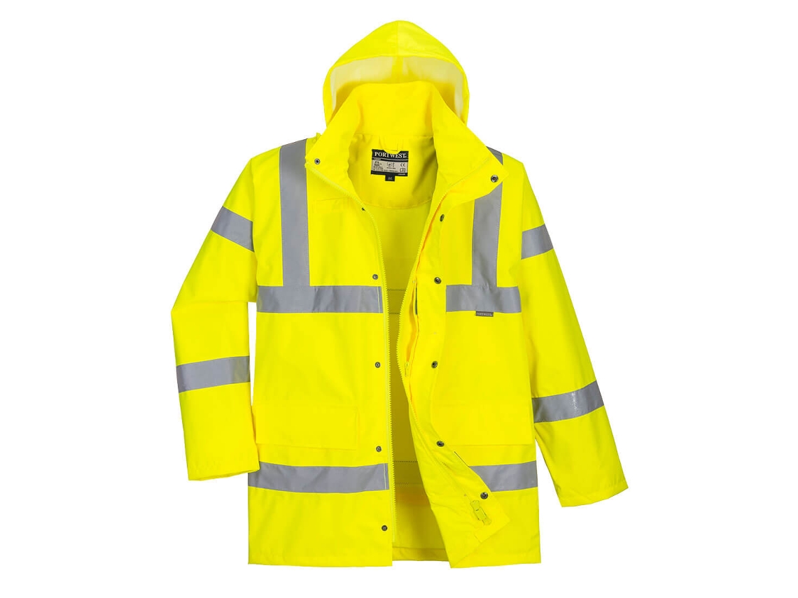 Traffic Hivis Casaco Impermeável E Respirável / Amarelo / M Portwest