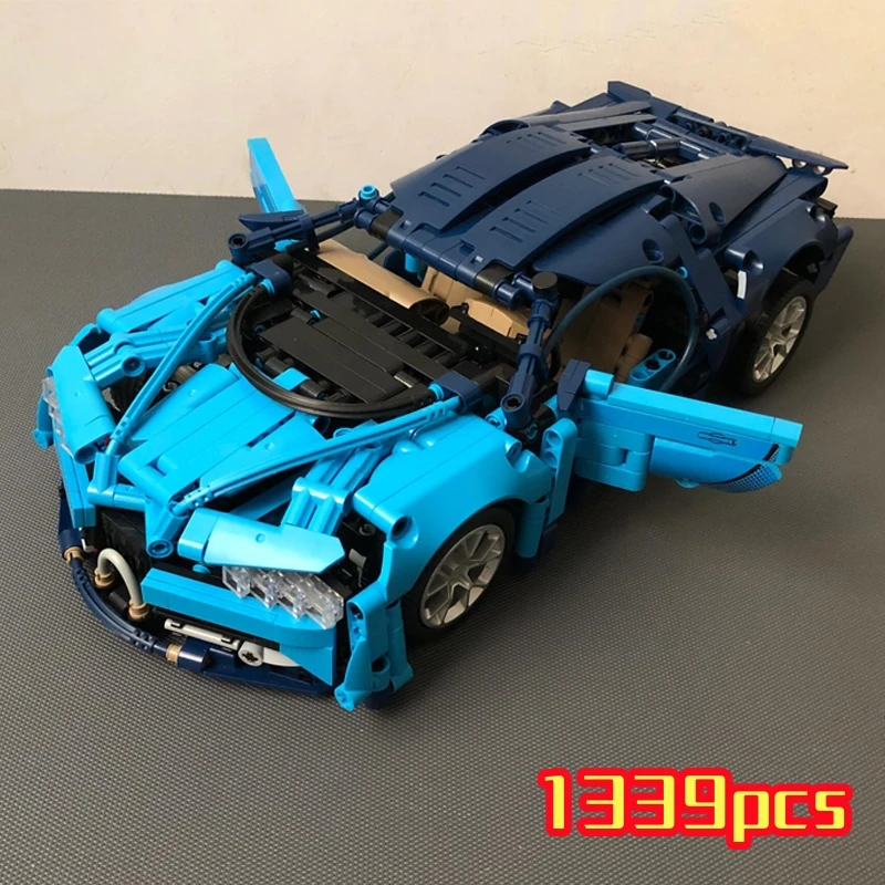 (1339 Peças) Tecnologia Corrida Blocos De Construção Modelo Cidade 1:14 Montar Blocos De Construção Brinquedos