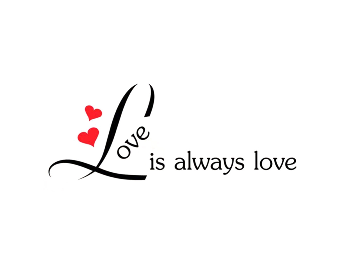 Rebe-calcomanía Decorativa De Pared Con Frase "love Is Always Love" Para Dormitorio Y Sala De Estar