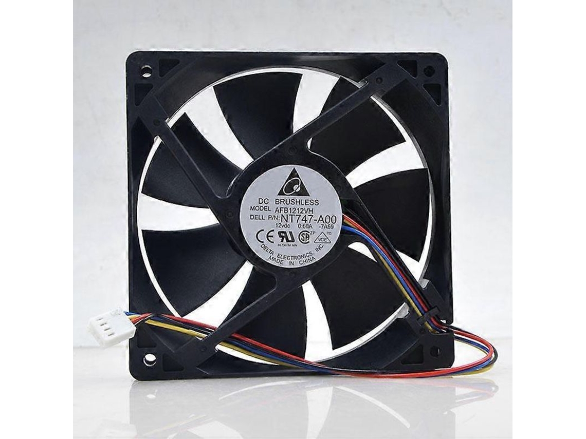 Yuru ventoinha de Computador 120mm Pwm Delta Afb1212vh 12025 12v 0.60a 4 Linhas 120x120x25mm