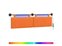 Conjunto 1 Cabeceira Suspensa Vidaxl Laranja Cordão (170 X 55 X 5 Cm)