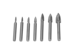 7 Brocas de Gravação com Haste 6mm para Madeira