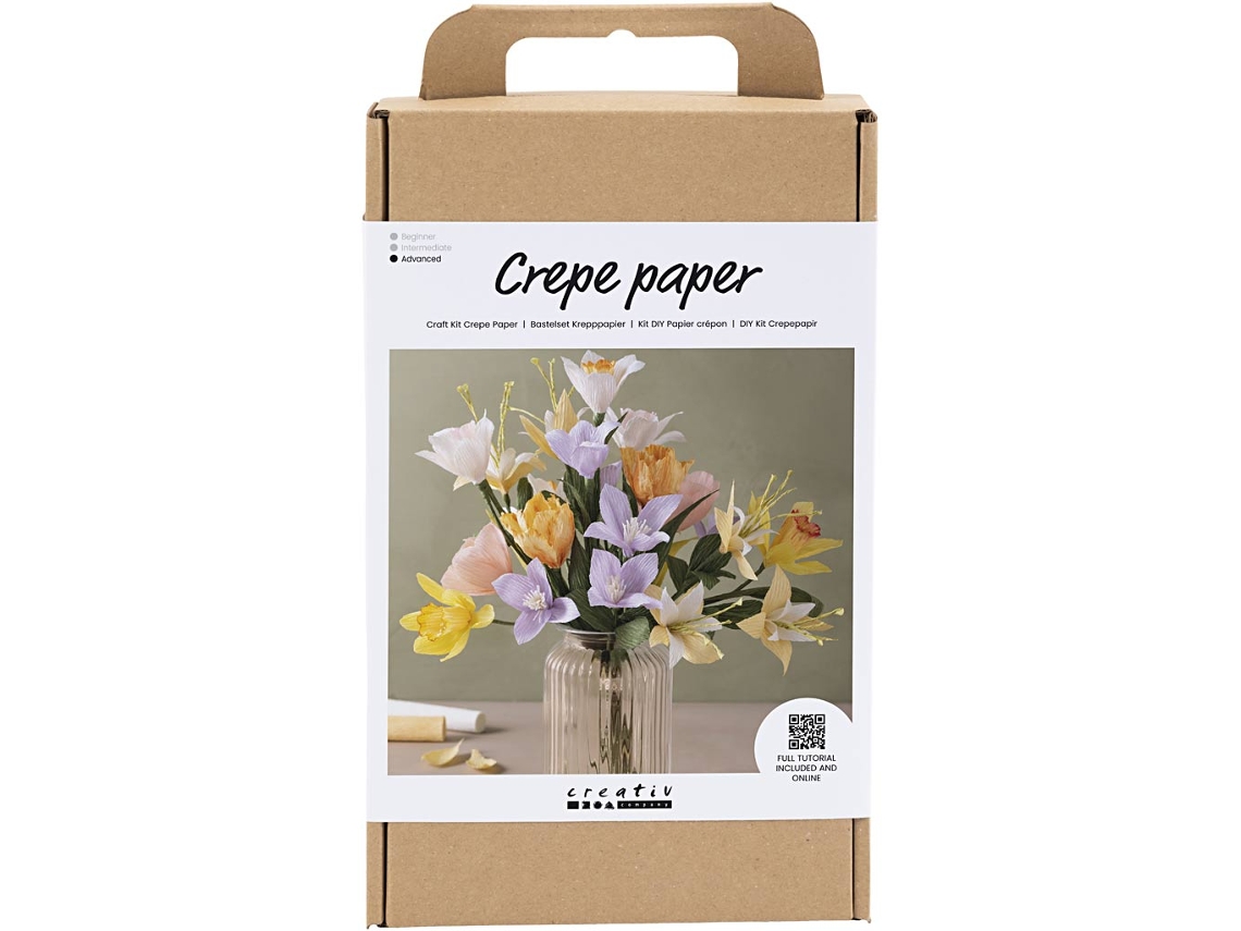 Kit De Artesanato Da Creativ Company Flores De Papel Crepom, Buquê De Primavera (faça Você Mesmo)