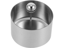 Formato redondo em aço inoxidável para tampos de mesa e recipientes frios.