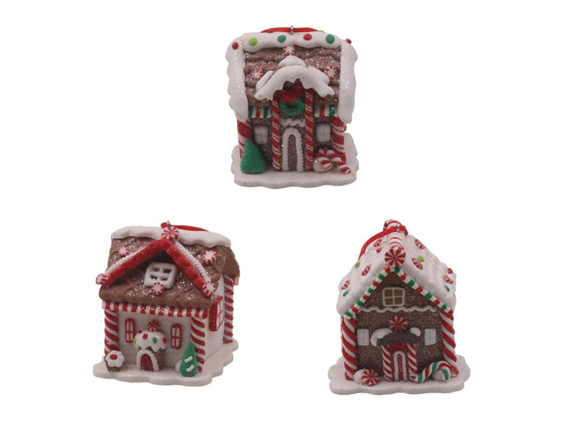 Decoração de Natal com Pequena Casa e Árvore CHABERLU
