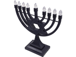 Menorá Elétrica De 9 Braços Para Hanukkah, Vela Sem Chama Recarregável Por Usb, Decoração.
