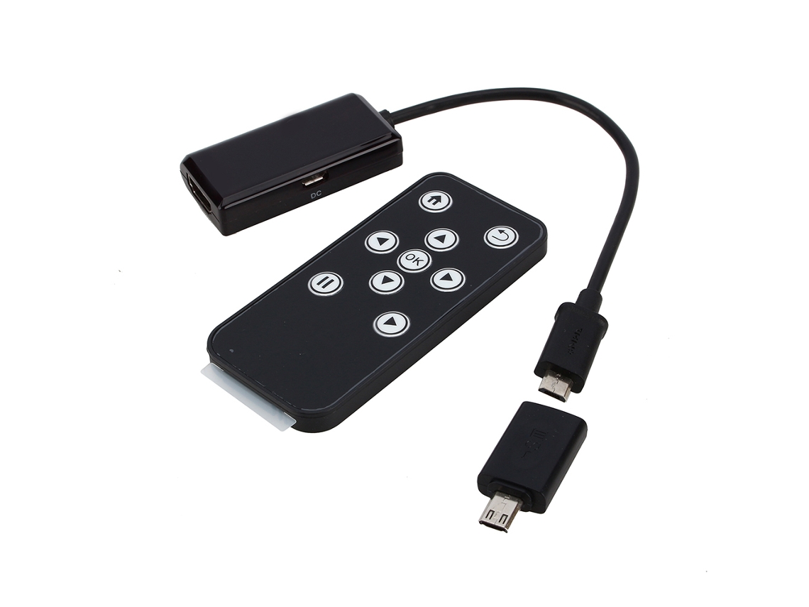 Adaptador Micro Usb Hdmi LAXISCREED Controle Remoto